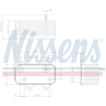 Nissen Oil Cooler, 90753 90753